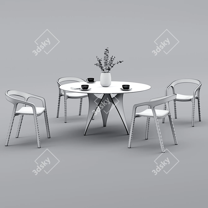 Mattiazzi MC1 She Said Chair & Table 3D model image 3