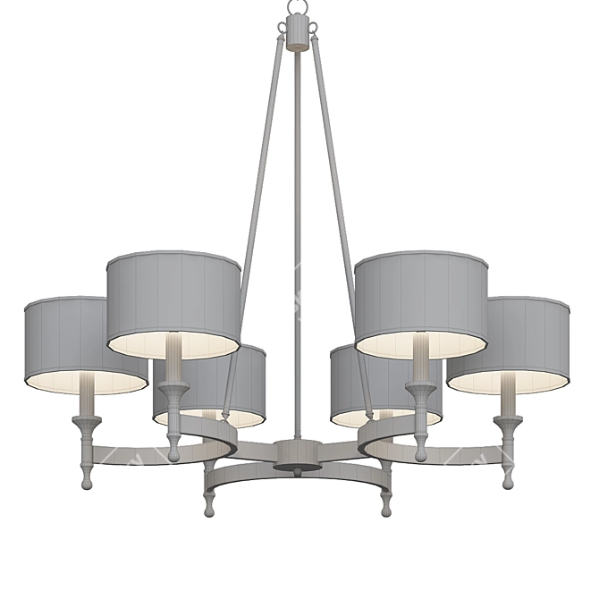 Elegant ELK Group Chandelier 3D model image 3