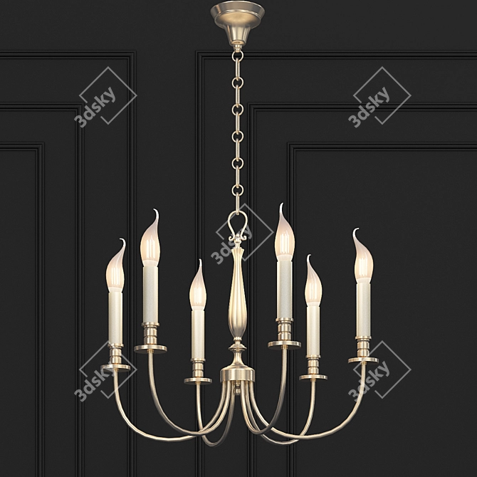 Elegant Arcade Chandelier: Lucien Gau MAISON 3D model image 1