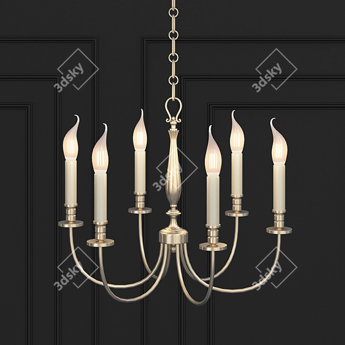 Elegant Arcade Chandelier: Lucien Gau MAISON 3D model image 2