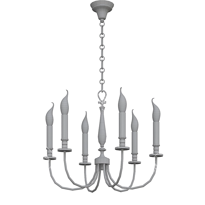 Elegant Arcade Chandelier: Lucien Gau MAISON 3D model image 3