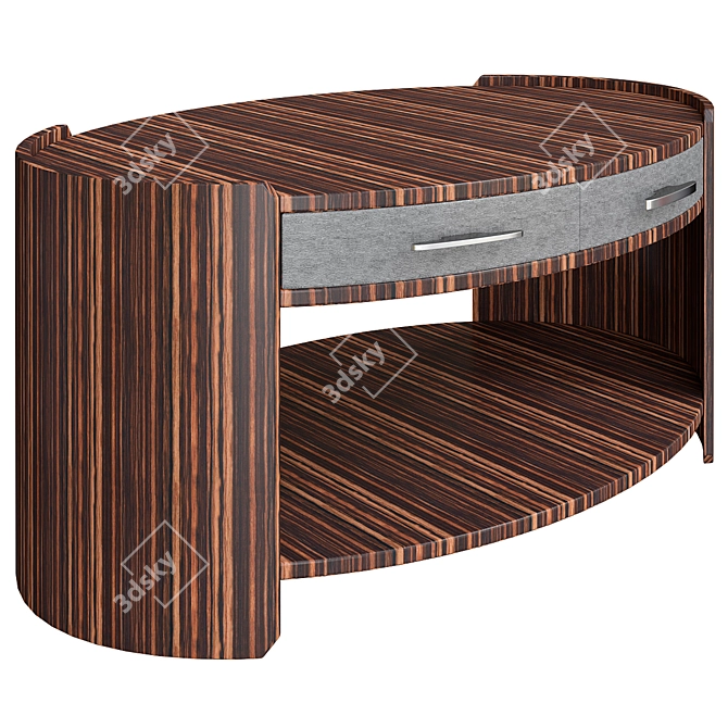 Elegant Metropolitan Coffee Table 3D model image 1