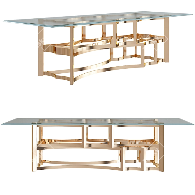 Elegant WYNN Coffee Table 3D model image 1