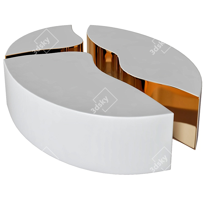 LAPIAZ Oval Coffee Table: Luxury from Boca Do Lobo 3D model image 1