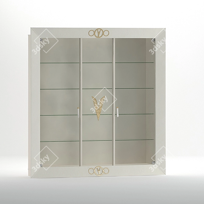 Elegant Glass Showcase Alta Moda 3D model image 1