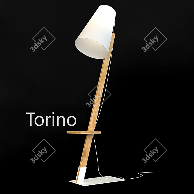 Sleek Torino Pendant Light 3D model image 1