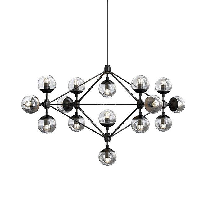 Cosmo Modo Chandelier:

Title: Elegant Geometric Lighting Fixture 3D model image 1