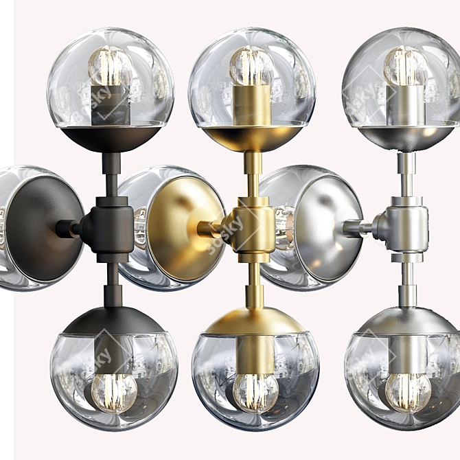 Cosmo Modo Chandelier:

Title: Elegant Geometric Lighting Fixture 3D model image 2