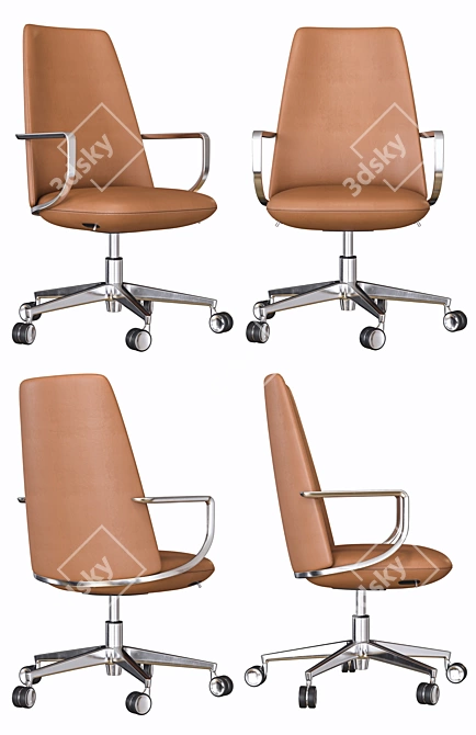 ELINOR Modern Lounge Chair 3D model image 2