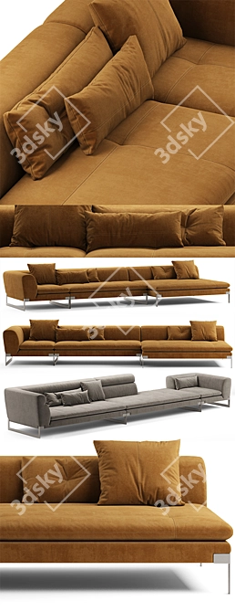  Modular Viktor Sofa with 8 Configurations 3D model image 2