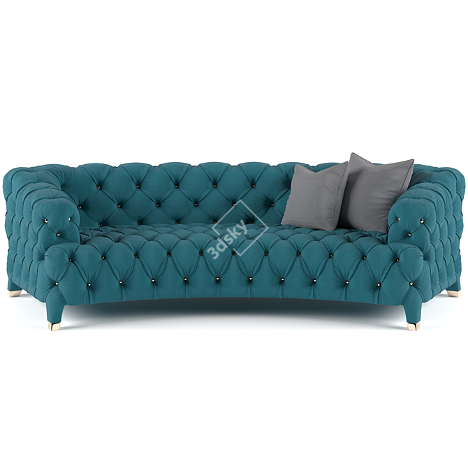 Elegant Luxury Sofa 3D model image 1