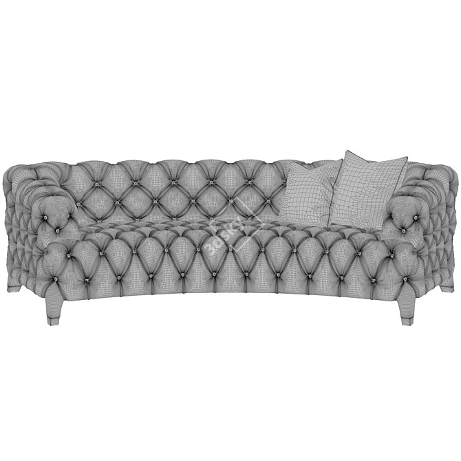 Elegant Luxury Sofa 3D model image 2