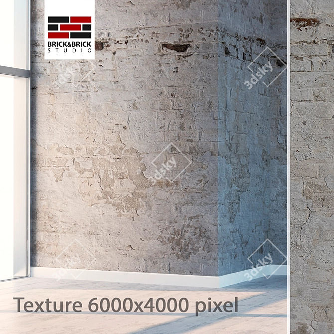 High Detail Seamless Stucco Texture 3D model image 1