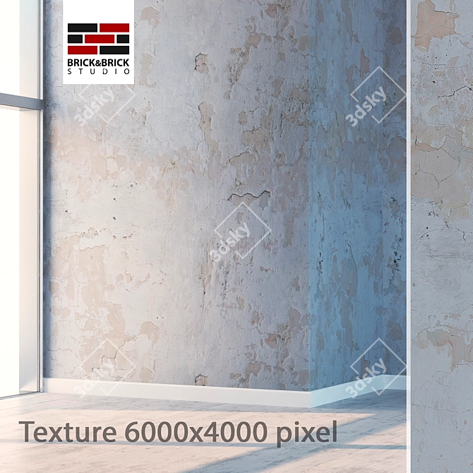 Title: Seamless High-Detail Plaster 3D model image 1