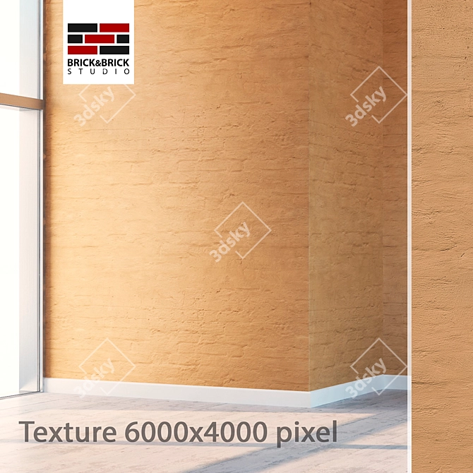 Seamless High-Detail Plaster 3D model image 1