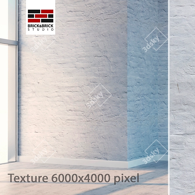 Seamless High Detail Stucco 3D model image 1