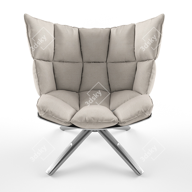 Sleek Modern Armchair: Highly Detailed & Versatile 3D model image 1