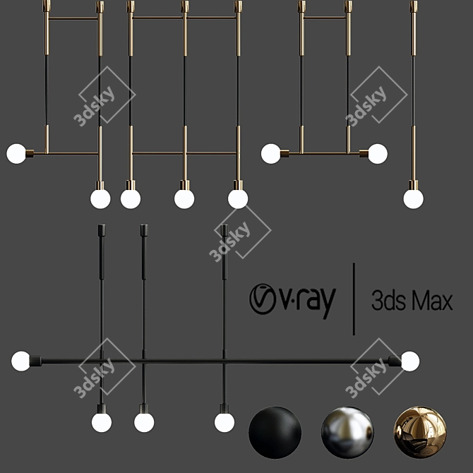 Volker Haug Step & Kick Lighting Collection 3D model image 1