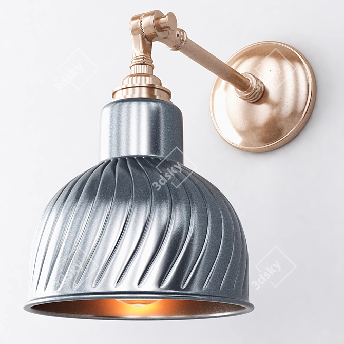 Modern Wall Light Fixture 3D model image 1