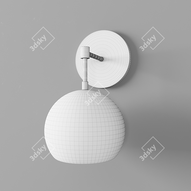 Elegant Sazerac Stitches Sconce 3D model image 3