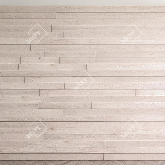 Wooden Panel 3D - Vray Material 3D model image 2