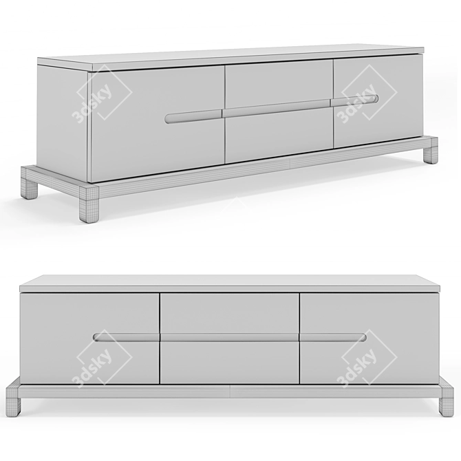 Exquisite Liaigre Bora Low Cabinet 3D model image 2