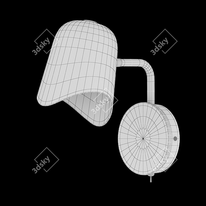 Scandinavian Style Wall Lamp 3D model image 2