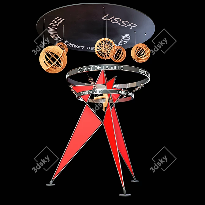 Soviet Constitution Spatial Diagram 3D model image 1