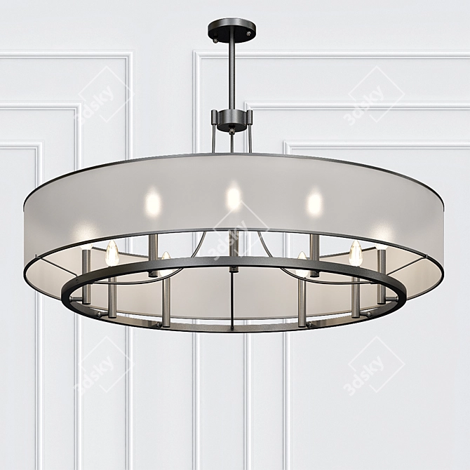 Ethereal Glow Chandelier 3D model image 1