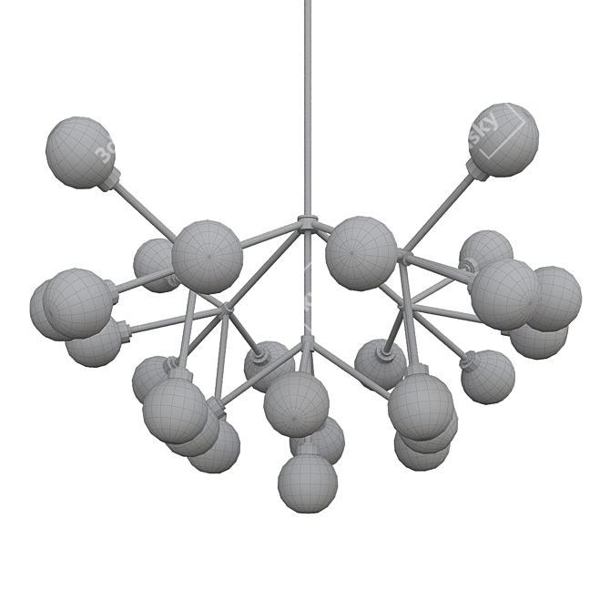 Elegant Mara Chandelier 3D model image 2