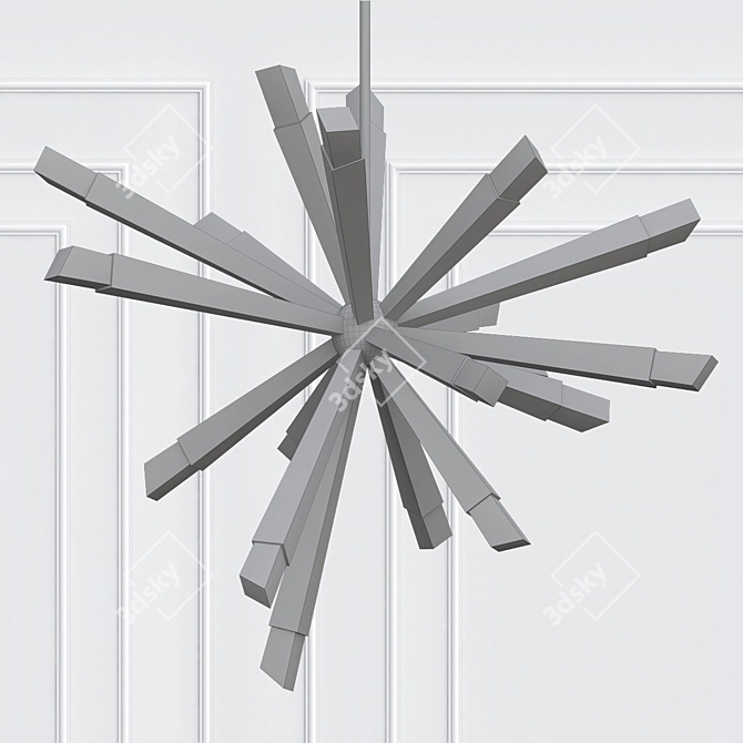 Stunning Starburst Pendant 3D model image 2