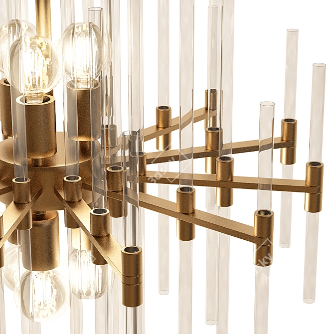 Elegant Quebec Chandelier 3D model image 2