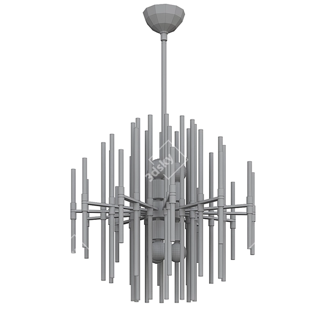 Elegant Quebec Chandelier 3D model image 3