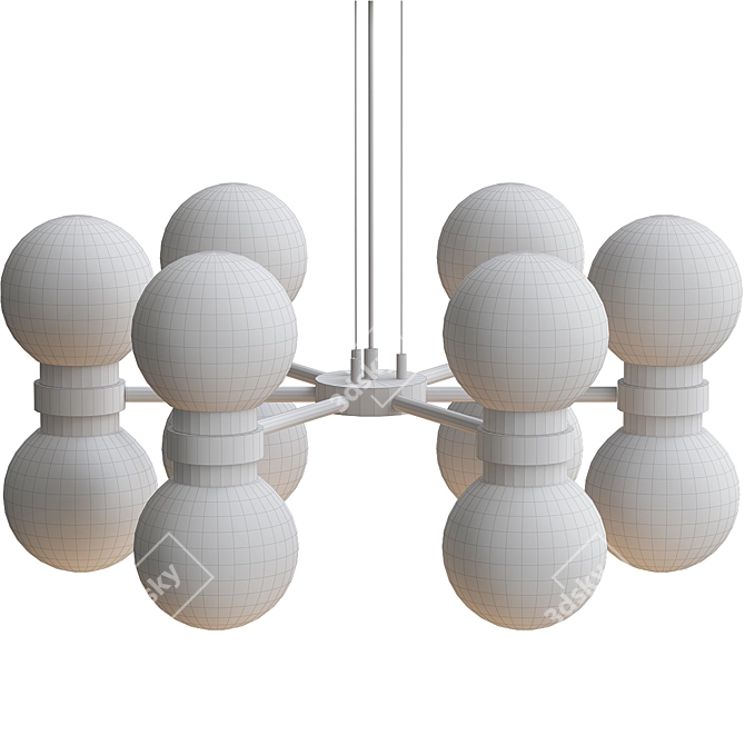 Modern Cairo Chandelier 3D model image 2