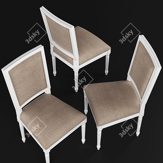 Safavieh Old World Dining Chair 3D model image 3