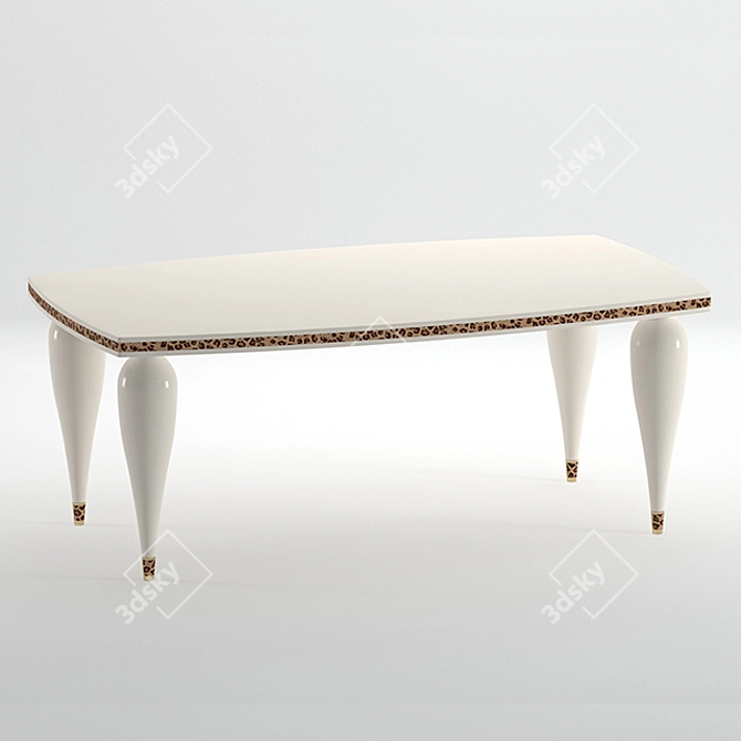 Title: Alta Moda Italian Dining Table 3D model image 1