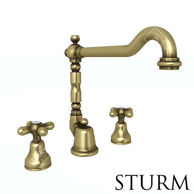 STURM Classica High Basin Mixer - Elegant Choice! 3D model image 2