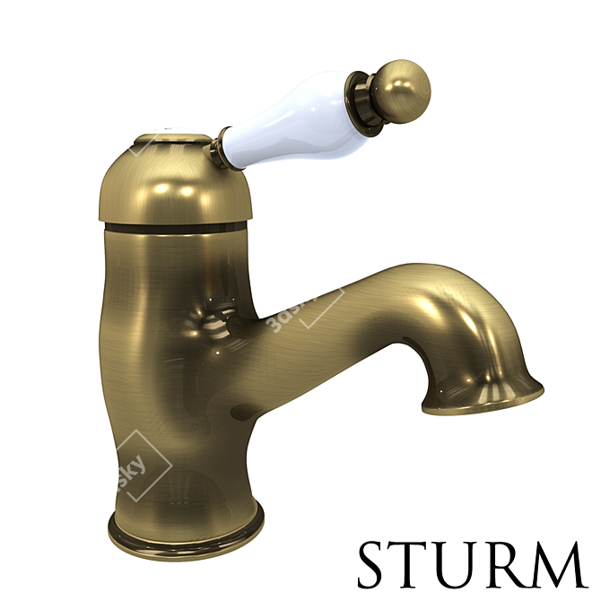 STURM Emilia Single Lever Basin Mixer 3D model image 2