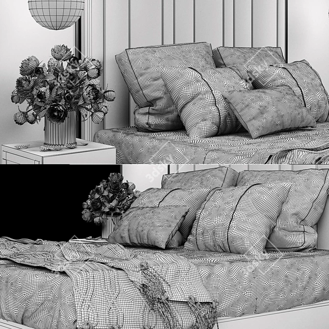 Theo Bed by The Sofa & Chair Company 3D model image 2