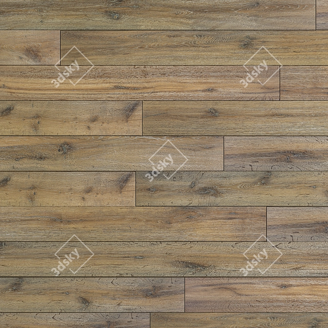 Wooden Panel Wall - Vray Material 3D model image 3