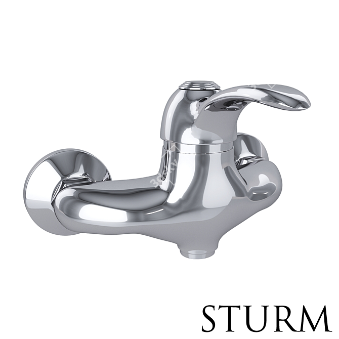 STURM Rosie Shower Faucet: Stylish and Functional 3D model image 1