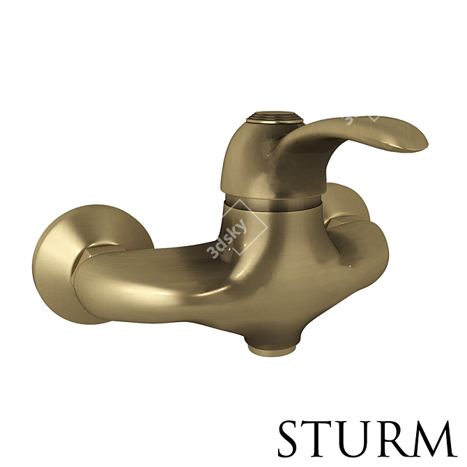 STURM Rosie Shower Faucet: Stylish and Functional 3D model image 2