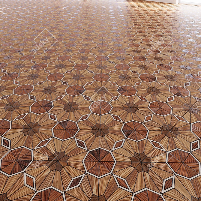 Seamless 4k Floor Texture 3D model image 1