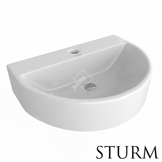 STURM Lot Wall-Mounted Sink 3D model image 1