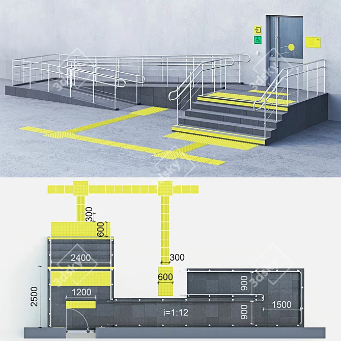 Inclusive Entrance Solution 3D model image 1