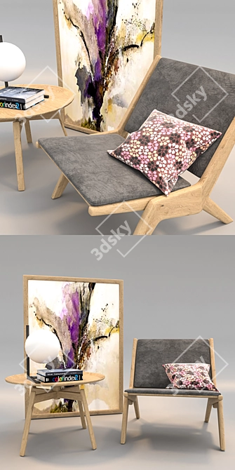 Modern Skagerak Chair Set 3D model image 2