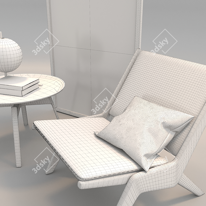 Modern Skagerak Chair Set 3D model image 3