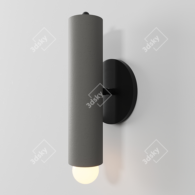 Rustic Lodge Sconce 3D model image 2