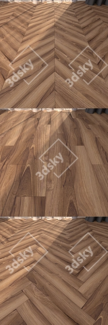 Premium Parquet Floor Set 3D model image 2