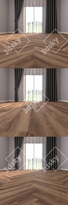 Premium Parquet Floor Set 3D model image 3